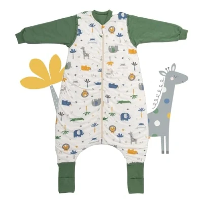 Abbildung von Schlummersack Kinderschlafsack, Schlafsack mit Füßen und umklappbaren Bündchen, 1.0 Tog OEKO TEX