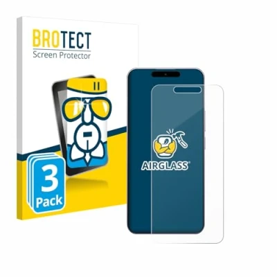 Abbildung von BROTECT Schutzglas für Oukitel P1 (3 Stück) Schutzfolie Panzer Folie Glas [Extrem Kratzfest 9H, Anti Fingerprint, Ultra Transparent]