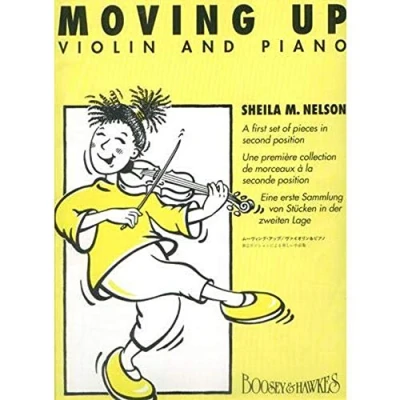 Abbildung von Moving Up: Eine erste Sammlung von Stücken in der zweiten Lage. Violine und Klavier.