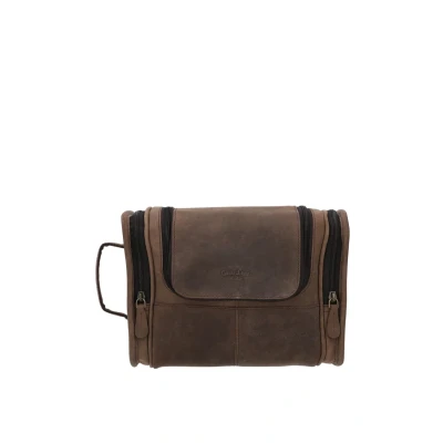Abbildung von Gusti Leder Chester Kosmetiktasche, Größe: One Size, Walnut