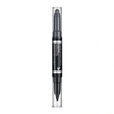 Abbildung von Manhattan Cosmetics Eyemazing Double Effect Eyeshadow &amp; Liner Lidschatten 001 in the black, Damen, Größe: 1.6 g, black