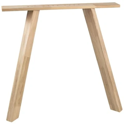 Abbildung von WOOOD Tablo 3 Position Tischbeine Quadratisch aus Eichenholz 2er Set Zur Verwendung mit Tischplatten für Esstisch 72x79x10 cm