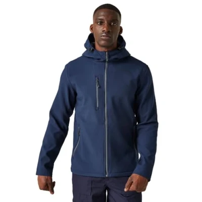Abbildung von Regatta Herren Professionelle Navigate Softshelljacke Softshell Jacke, Marineblau/grau, 3XL