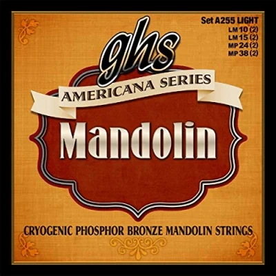 Abbildung von GHS Americana Series A255 Mandolin String Set, Light, .010 .038