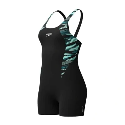 Abbildung von Speedo Boomstar Splice Legsuit Badeanzug, Damen, Größe: 44, Dark teal