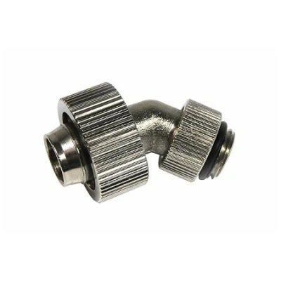 Abbildung von 19/13mm Anschraubtülle 45; drehbar G1/4 kompakt silber nickel