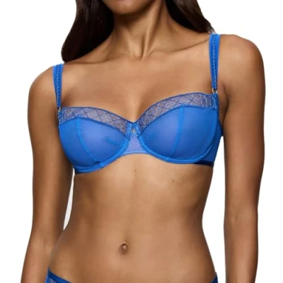 Abbildung von Triumph Palina Cosmic Heartbeat Bügel BH, Damen, Größe: 90D, Illumines blue