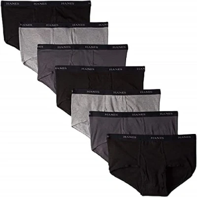 Abbildung von Hanes Ultimate Herren Comfort Flex Tailleslip meerdere verpakkingen verkrijgbaar 7 / 100% briefs underwear, Stück, Sortiert, M EU