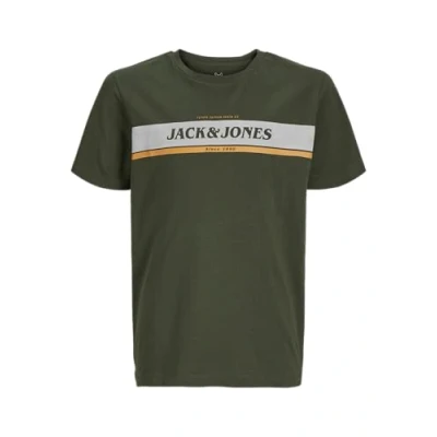 Abbildung von Jack &amp; Jones Jungen Jjalex Tee Ss Crew Neck Jnr T Shirt, Kombu Green, 128