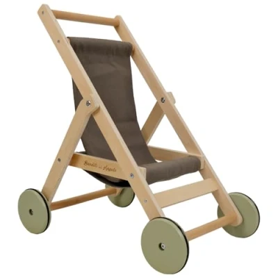Abbildung von Puppenwagen aus Holz ab 2 Jahren Puppenbuggy Lovely Green Bandits and Angels