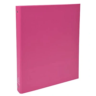 Abbildung von Exacompta Ref.51365E Karton mit 20 starren Ordnern aus PP 4 runde Ringe Durchmesser 30 mm Rücken 40 Außenmaße 32 x 26 cm Format A4 Farbe: Rosa