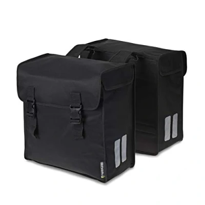 Abbildung von Doppelpacktasche Basil Mara 3XL 52 Liter 39 X 18 35 Cm Schwarz