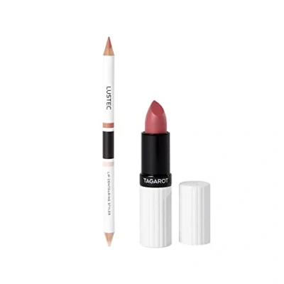 Abbildung von UND GRETEL TAGAROT Lipstick Rosé 01 + LUSTEC Correcting Lipliner Rosewood 02 Naturkosmetik