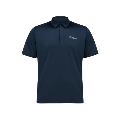 Abbildung von Jack Wolfskin Herren DELGAMI Polo M T Shirt, Night Blue, XL
