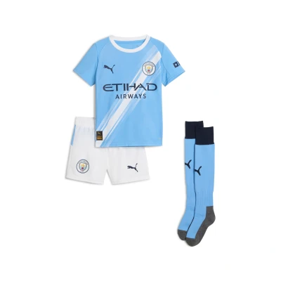 Abbildung von Puma Manchester City 25/26 Heimtrikot Minikit Kinder Light Blue/White Größe: 2 3Y