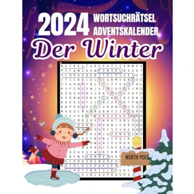 Abbildung von Der Winter Wortsuchrätsel Adventskalender: 24 Winterliche für eine Besinnliche Adventszeit Perfekt als Geschenk