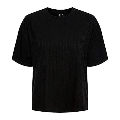 Abbildung von Pieces Pckylie Tshirt basic, Damen, Größe: Large, Black