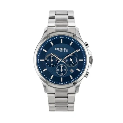 Abbildung von Breil Herren Chronograph Kart mit Armband aus Edelstahl, Wasserdichtigkeit: 5 Bar, Gehäusedurchmesser: 43 mm, EW0658