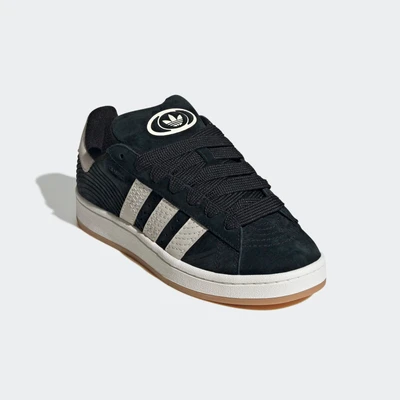 Abbildung von adidas Originals Campus 00S Skateschuh, Damen, Größe: 36, Core white/core black/cream white Veloursleder