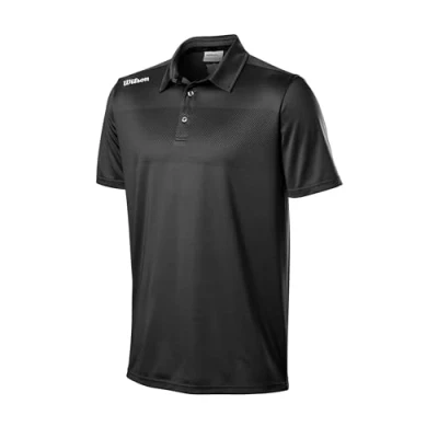 Abbildung von Wilson Herren Golf Poloshirt, Kurzarm, Tour Polo, Hemd mit UV Schutz, Atmungsaktiv und schnell trocknend, Polyester