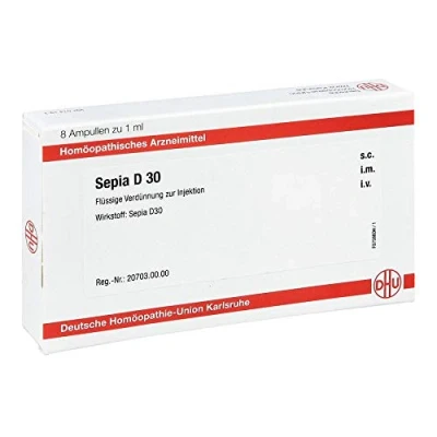 Abbildung von Sepia D 30 Ampullen 8X1 ml