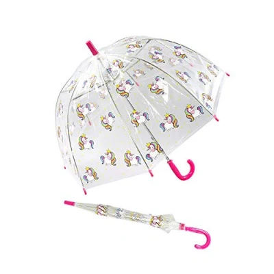 Abbildung von Susino Parapluie Cloche transparente Enfant Imprimé dinosaures Regenschirm, 60 cm, Mehrfarbig (Multicolore)
