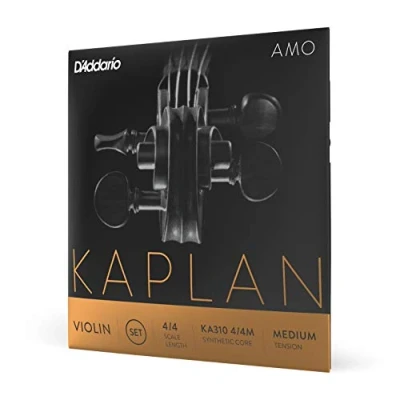 Abbildung von D&#039;Addario Kaplan Amo Violinsaiten Vollständiger Satz KA310 4/4M 4/4 Skala, Mittlere Spannung