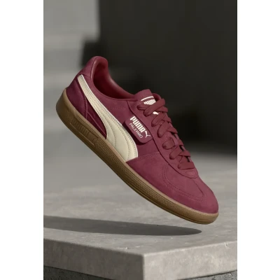 Abbildung von Puma Palermo Sneakers Unisex Schuhe Mit Plain Ruby Shimmer/Alpine Snow Größe: 44.5
