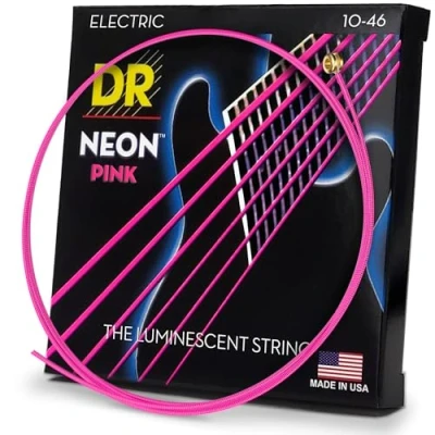 Abbildung von DR Strings Hi Def Neon Pink Electric Medium NPE 10 Coated 46