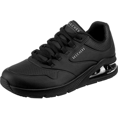 Abbildung von Skechers Damen UNO 2 AIR Around You Sneakers, Black Duraleather/Mesh Trim, 38 EU