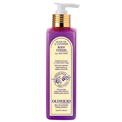 Abbildung von Olivolio botanics 93% natürliche Körperlotion mit 100% Bio Lavendelöl &amp; Olivenöl ohne Mineralöl und Parabene 250 ml