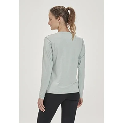 Abbildung von Endurance Funktions Maje Melange Langarmshirt, Damen, Größe: 46, Blue haze