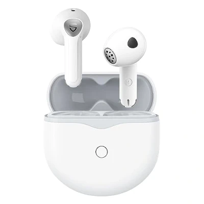 Abbildung von SoundPEATS Air4 Bluetooth Kopfhörer mit Snapdragon Sound AptX Adaptive Lossless, Kabellose 6 Mic für KI verstärkte Anrufe, 26 Stunden Spielzeit, App Unterstützung, Weiß