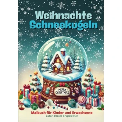 Abbildung von Weihnachts Schneekugeln Malvorlagen: Weihnachtsmalbuch für Kinder und Erwachsene Winter Weihnachtsbilder zum Ausmalen