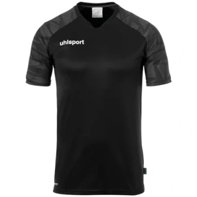 Abbildung von uhlsport Tshirt print für Kinder, Größe: 128, Schwarz anthra