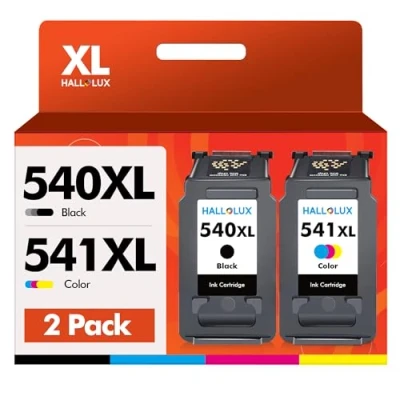 Abbildung von HALLOLUX 540XL 541XL PG540 CL541 Patronen Kompatibel für Canon Druckerpatronen 540 541 Multipack TS5150 Pixma TS5151 TS5100 MG3650S MG3650 MG3550 MX525 MG3150 MG3250