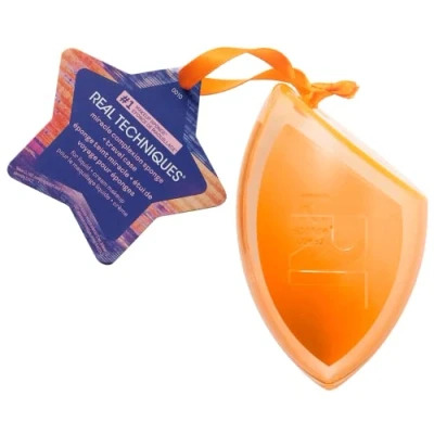 Abbildung von Real Techniques Limited Edition Miracle Complexion Schwamm &amp; Case Ornament, für eine natürliche, streifenfreie Grundierung, Reisegröße, Strumpffüller
