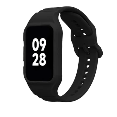 Abbildung von kwmobile Sportarmband kompatibel mit Xiaomi Mi Band 8 Pro Armband TPU Silikon für Fitnesstracker Schutz Bumper Schwarz
