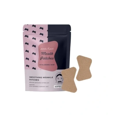 Abbildung von 60pcs Mundfalten Pflaster,Facial Patches zur Minderung von Zornesfalten,Anti Falten Pflaster Faltenpflaster