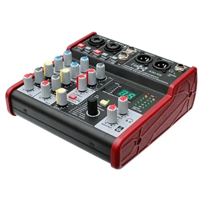 Abbildung von E Lektron AIM 66 4 Kanal Streaming Audio Mixer Mischpult mit USB Computer Interface und DSP Effekt