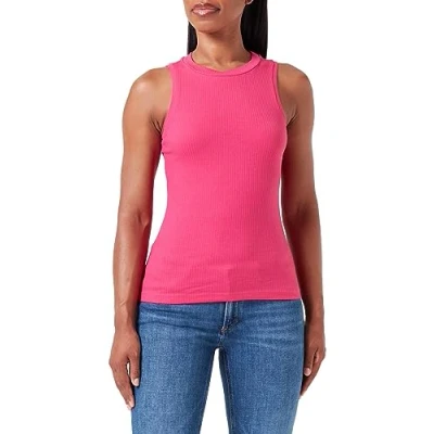 Abbildung von VERO MODA Women&#039;s VMLAVENDER SL VMA JRS NOOS Top, Mock Orange, M