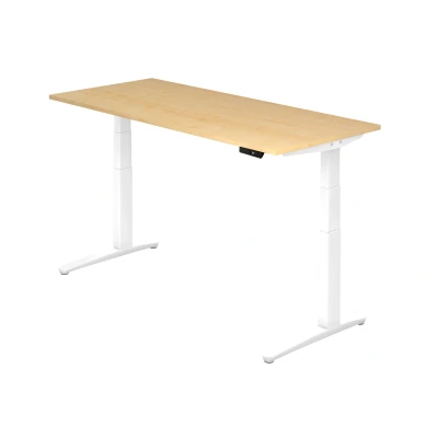 Abbildung von Hammerbacher Schreibtisch XBHM19 Ahorn/Weiß
