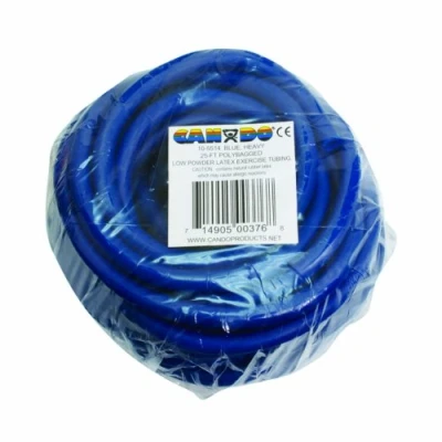 Abbildung von CanDo Power Tube Fitness Tube, Widerstandstrainer für Funktionales Training Länge 7,6 m blau (schwer)