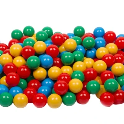 Abbildung von MISIOO Bälle für Bällebad 500 stück Mehrfarbig Ø 6 cm Plastikbälle hergestellt aus 100% LDPE Spielzeug Baby Rot/Grün/Blau/Gelb