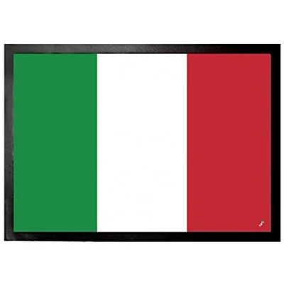 Abbildung von 1art1 Italien Flaggen Der Welt Fußmatte Dekomatte Innenbereich Design Türmatte 70x50 cm