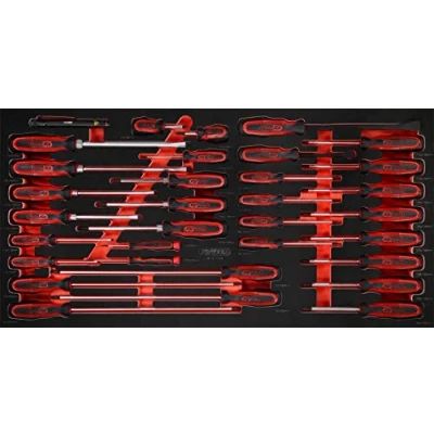 Abbildung von KS TOOLS 813.1033 Schraubendrehersatz Werkzeugmodul (PU Weichschaumeinlage)