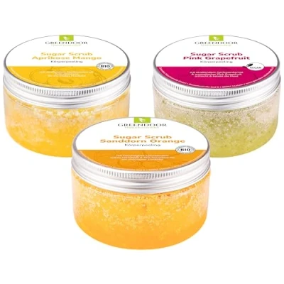 Abbildung von GREENDOOR Körperpeeling Sugar Scrub Set FRUCHT