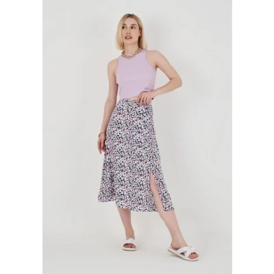 Abbildung von Herita Patterned Alinienrock, Damen, Größe: 42, White