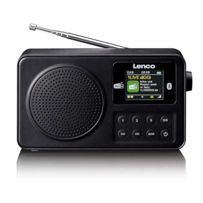Abbildung von Kuffertradio Lenco PDR 033BK DAB+, FM Sort