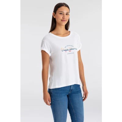 Abbildung von Pepe Jeans Evette Tshirt print, Damen, Größe: XL, White